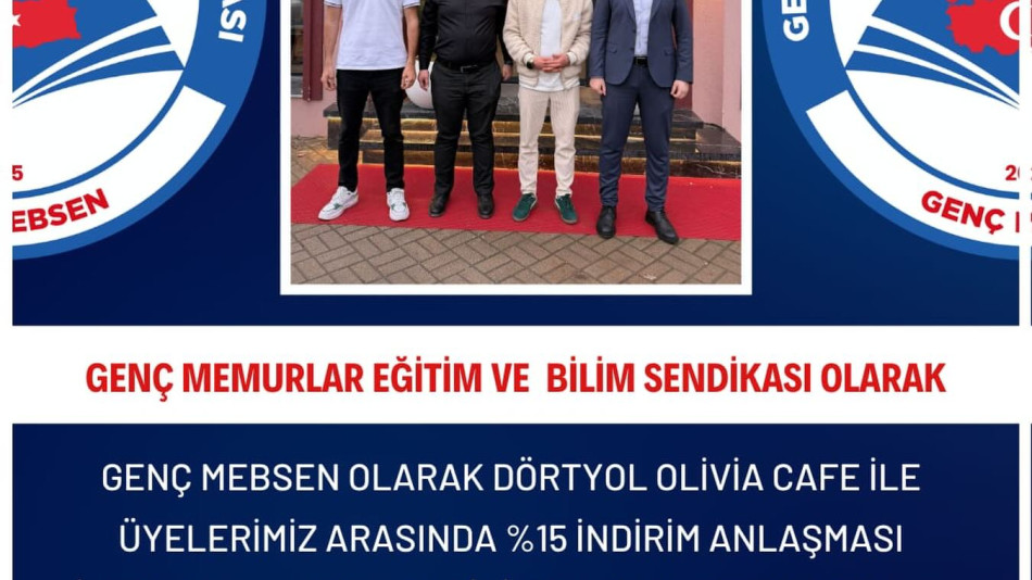 Dörtyol Olivia Cafe İle İndirim Protokolü Anlaşması İmzaladık